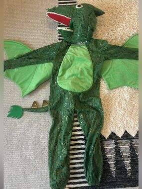 Pottery Barn Green Dragon Costume size 7-8